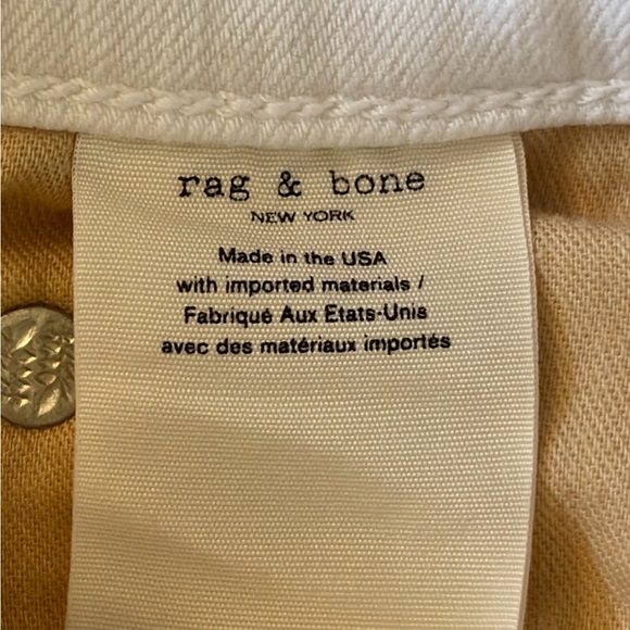 rag & bone Dre Capri Jeans in White Women’s Size 25 - Picture 11 of 11